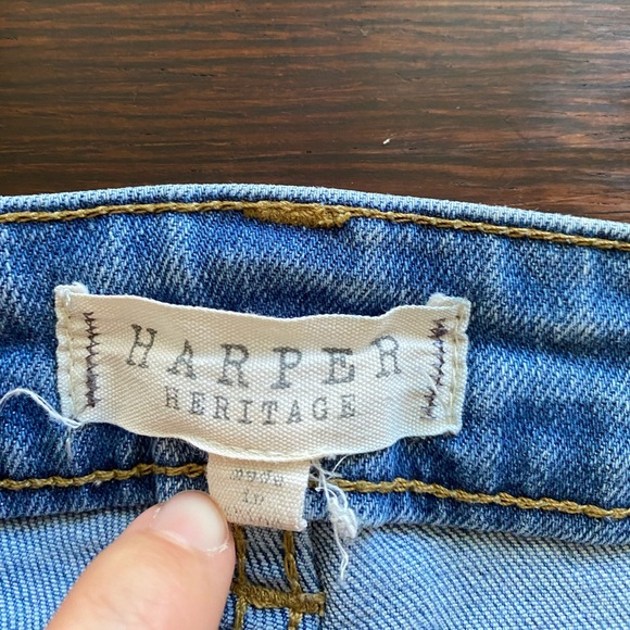 Francesca's High Waisted Cropped Jeans - Picture 6 of 9